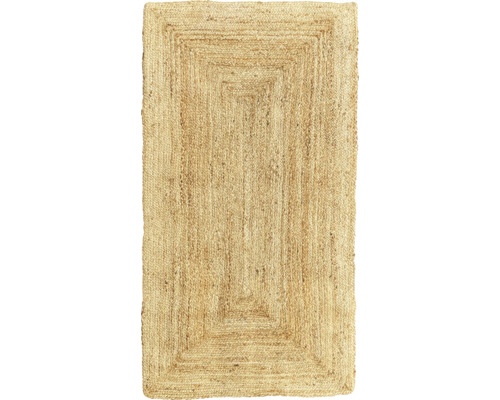 Rechthoekig vloerkleed van jute